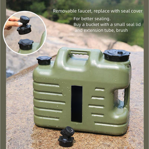 Réservoir d'eau de camping avec robinet, grands conteneurs de stockage d'eau, réservoir d'eau vert, réservoir d'eau sans BPA pour le camping - Product Image 3