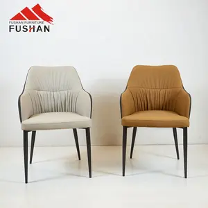 Fushan Eetkamer Meubels Modern Restaurant Stoel Bekleding Lederen Eetkamerstoelen Modern