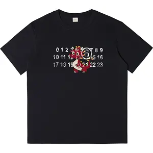 230gsm 하이 퀄리티 100% 면 무지 남여 공용 티셔츠 헤비급 특대 T 셔츠 중국 스타일 인쇄 맞춤 티셔츠