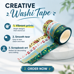 Cintas <span class=keywords><strong>Washi</strong></span> Impresas Personalizadas al por Mayor, Diseño Personalizado, Patrón Encantador, <span class=keywords><strong>Cinta</strong></span> <span class=keywords><strong>Washi</strong></span> India - Product Image 1