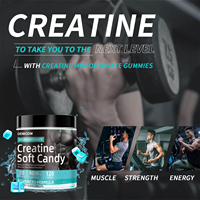 Gommes de créatine de marque privée OEM Monohydrate de créatine pour la force musculaire Gommes de créatine Compléments alimentaires