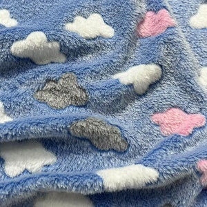 Nouvelle tendance populaire, tissu en flanelle imprimé offset double face 200 g/m², 100 % polyester, doux comme un nuage, pour couvertures et vêtements - Product Image 5