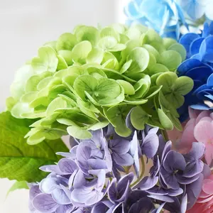 New Design Great Price Artificial Hydrangea Flowers Custom Real Touch Hydrangea Decorative Flowers for Wedding Home Store Decor