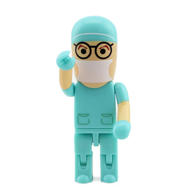 High Quality Custom Printed Cartoon Shape USB Custom 3D Flash Drive in Stock OEM Logo Portable USB 2.0 3.0 Gift Pendrive