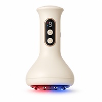 Masseur à ventouses intelligent rechargeable avec télécommande sans fil, thérapie infrarouge, chaleur, relaxant musculaire, soulagement de la douleur, masseur pour le dos et le corps