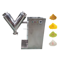 Mélangeur en V en acier inoxydable DZJX avec moteur pour poudre de cacao, protéines et traitement des plastiques, capacités de 2L à 1000L