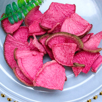 Chips de Rábanos Rojos Fritos, Salados, Naturales y Saludables de Primera Calidad, al por Mayor, para Snacks Familiares