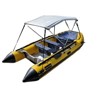 Rainproof Boat Awning Canopy Sun Shade for Picnic Canoe Inflatable Boats 