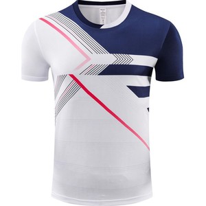Personnalisable Hommes Femmes Tennis De Table À Manches Courtes <span class=keywords><strong>Maillot</strong></span> À Séchage Rapide Haute Qualité Automne Hiver Badminton Chemise - Product Image 3