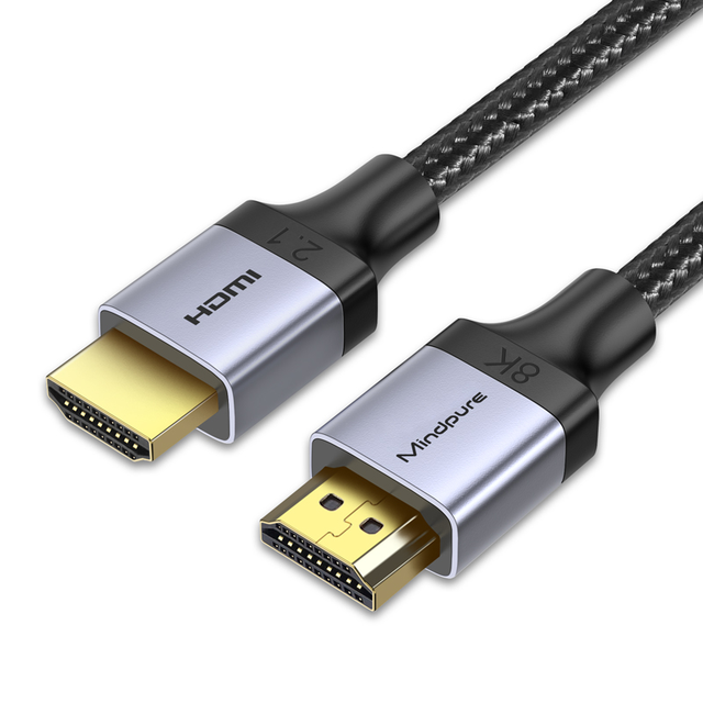 Mindpure HDMI 2.1 Cable 48Gbps 8K 60Hz 4K 144Hz Braided Nylon Ultra High Speed EARC HDR VRR for PS5 Xbox Sony TV Gaming Monitor