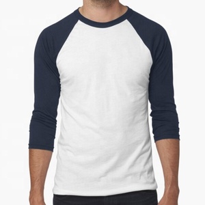 Men's Regular Fit Knitted Long Sleeve <b>Raglan</b> <b>T</b>-<b>Shirt</b> O-Neck Solid Color Casual Style Black and Gray Front Logo 100% Cotton - Product Image 4