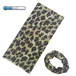 ผ้าพันศีรษะสำหรับปั่นจักรยานผ้าสแปนเด็กซ์เนื้อผ้าระบายอากาศได้ดีพิมพ์ลายเสือดาวไร้รอยต่อ - Product Image 1