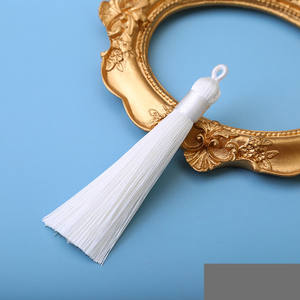 Rumbai Sutra Es Poliester Anti Kerut Panjang 8 cm untuk Dekorasi Gantungan Festival, Lentera, dan Tas - Product Image 5