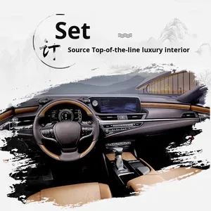 แผงควบคุมกลางลายไม้สำหรับตกแต่งภายในรถยนต์ Lexus ES รุ่น ES200 260 300h สติ๊กเกอร์เปลี่ยนเกียร์ กรอบเกียร์ อุปกรณ์ตกแต่งรถยนต์ - Product Image 5