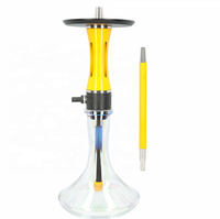 Vente en gros unique Allemagne narguilé Shisha en acier inoxydable coloré avec technique miroir de bonne qualité