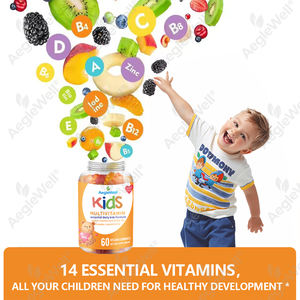 Gummies multivitaminées halal <span class=keywords><strong>pour</strong></span> enfants Aegelwell, adaptées aux végétariens, favorisent la croissance, l'immunité, <span class=keywords><strong>les</strong></span> <span class=keywords><strong>os</strong></span> et l'énergie, sans gélatine - Product Image 5