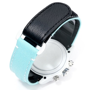 <span class=keywords><strong>Montre</strong></span> pour homme de pointe en fibre de carbone blanche avec lunette sertie de diamants bleus, squelette, mouvement mécanique 4130, élégante et polyvalente - Product Image 6