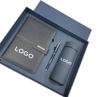 Ensemble Cadeau d'Entreprise Premium : Carnet en Cuir Personnalisé de Luxe et Gobelet en Acier Inoxydable Gravé