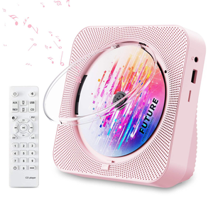 Reproductor de CD portátil anti-skipping con BT5.0, radio FM, USB, AUX y control remoto inalámbrico para entretenimiento en el hogar y escucha de música. - Product Image 1