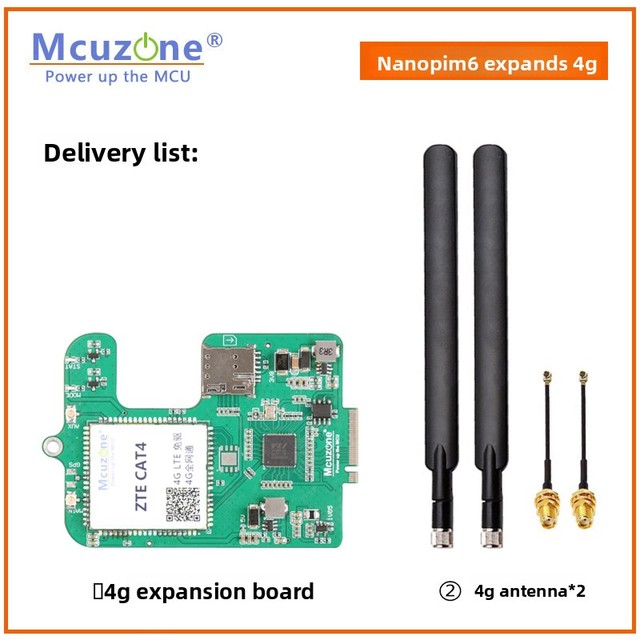 NanoPi M6 Expansion 4G LTE Module CAT4 Driver-Free Plug-and-Play Compatible with Android and Ubuntu