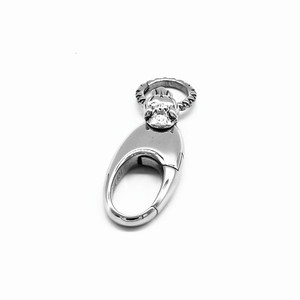 Yunnique – porte-clés tête de loup en acier inoxydable, breloques en forme d'animal, accessoire cadeau unisexe - Product Image 5