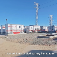 Système de Stockage d'Énergie par Batterie (SSÉB) 1MW 2MWh en Conteneur 20ft 40ft LiFePO4 Lithium-Ion BESS pour Réseau Solaire, Personnalisation ODM, Refroidissement Liquide