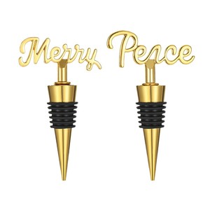 <b>Wine</b> Stopper Personalized Gold Metal Bottle Seal For Parties Weddings Gifts - Product Image 5