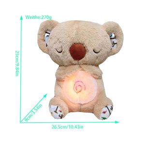Ours respirant super doux, peluche loutre, audio lumineux, couette de couchage apaisante pour les anniversaires des enfants - Product Image 6