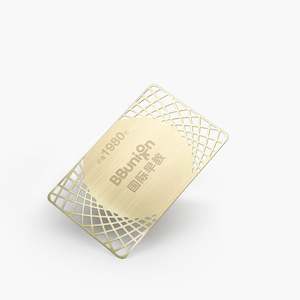 Tarjetas de Visita Metálicas de Bajo Precio, Personalizadas en Oro - Product Image 3