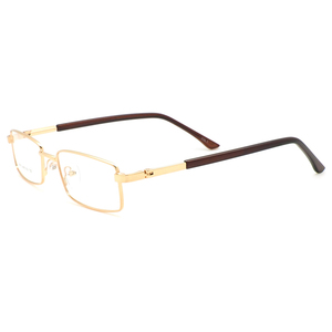 M702 Wholesale <strong>Cheap</strong> Metal <strong>Eyeglasses</strong> Vintage Men Rectangle Full Rim Gold Optical Frames