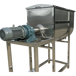 Mélangeur à ruban horizontal à moteur AC à fréquence variable en acier inoxydable, vitesse réglable, pour revêtement de granulés plastiques et pigments - Product Image 6