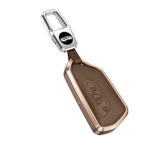 Étui de protection pour clé de voiture en alliage d'aluminium pour <span class=keywords><strong>Volkswagen</strong></span> Golf 8 Lamando Id4x 36 L Crozz T0URAN VW Porte-clés Porte-clés Sac - Product Image 4