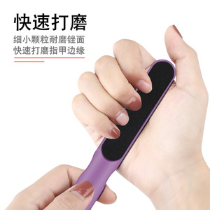 Nail File <b>Plastic</b> Single Sided Portable Polishing Tool For Nail <b>Edge</b> Grinding - Product Image 1