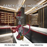 Set Shisha kaca Hookah Shisha cat tangan grosir hubkahs kualitas Premium portabel untuk dekorasi pesta penjualan Sukkah Modern terbaru
