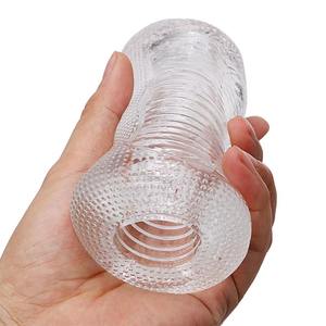 Transparente Círculo Adulto Sexo Brinquedos TPE Manual Masturbador Homem Aircraft Cup Penis Massager Realista Treinamento Exercício Cheap Oral - Product Image 1