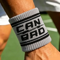 Bandeau de basket-ball sportif en coton personnalisé bracelet orthèse de poignet de sport logo personnalisé accessoires de fitness bandeau de sueur