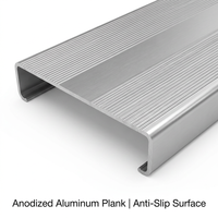 Bancs en aluminium pour tribunes, 2 rangées, 20 sièges, 15 pieds, portables, résistants à la corrosion, tribunes de stade de qualité aéronautique |   Certifié OSHA OEM