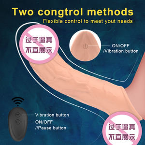 Kablosuz uzaktan kumanda yapay penis giyen penis kol titreşim yapay mastürbasyon yetişkin ürünleri seks oyuncakları - Product Image 6