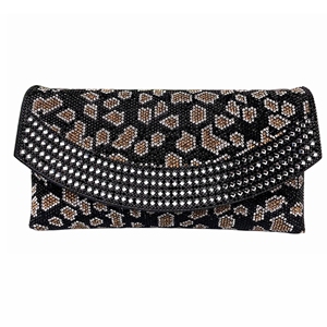 Bolso de Mano Elegante para Mujer con Pedrería, Cierre Magnético, Cadena Metálica, para Fiestas y Eventos Formales - Product Image 1
