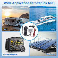 Allume-cigare de voiture, câble d'alimentation de 3,28 pieds, 12v/24v vers 30v 3,5a, adaptateur Starlink Mini, câble d'extension de 13,12 pieds, prise mâle CC