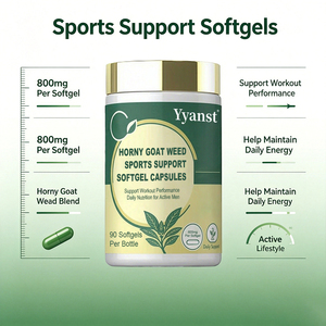 Horny Goat Weed Sports Support Softgel 800mg 90pcs Suplemento Herbal Energético para Hombres Activos, Entrenamiento y Actividad Diaria - Product Image 5
