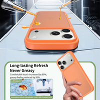 Coque de téléphone mobile givrée antichoc en TPU et PC, finition mate douce au toucher, pour iPhone 17 Air 16 Pro 15 14 Plus 13 12 Pro Max