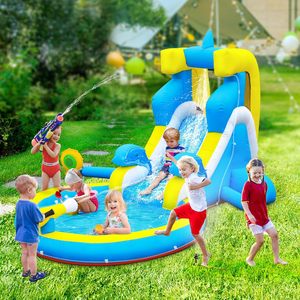 <span class=keywords><strong>Château</strong></span> gonflable RTS Oxford pour enfants, avec toboggan et piscine, idéal pour les fêtes et les jeux en extérieur dans le jardin. - Product Image 5