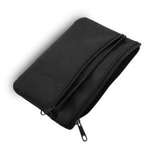 Bolsa para instrumentos para medidor de glucosa en sangre y dispositivos médicos, estuche de almacenamiento de tela negra de 15,5x10 con cierre de cremallera - Product Image 3