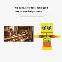YUCI pabrik Kecil Magic mengubah bentuk mobil-shift Autobot distorsi mainan deformasi kayu berubah Robot kubus untuk anak-anak