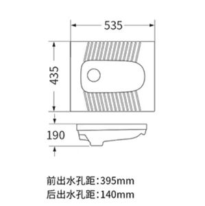 Inodoro <span class=keywords><strong>en</strong></span> cuclillas de cerámica con WC blanco moderno de alta calidad Fácil de limpiar <span class=keywords><strong>Venta</strong></span> caliente <span class=keywords><strong>en</strong></span> el Sudeste Asiático para uso <span class=keywords><strong>en</strong></span> el baño - Product Image 5