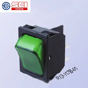 SCI Rocker Switch R13-117 250V Max. Voltage 10A 16A Max. Current