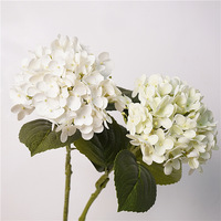 Bulk Real Touch Latex Hortensia Kunstmatige 64cm Grote Bloemkop voor 2026 Luxe Bruiloft Tafeldecoratie Bloemwand Groothandel