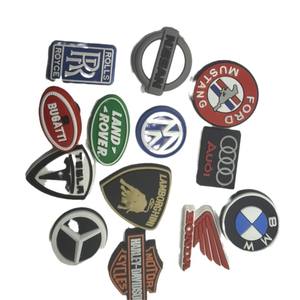 Accessori all'ingrosso del Pvc del fumetto fibbie di gomma di marca di lusso emblema Auto loghi scarpe ciondoli per zoccoli - Product Image 6