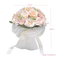 Bouquet de roses artificielles pour mariée, fleurs à main pour mariage, décoration de demoiselle d'honneur